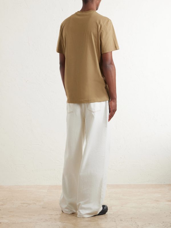 Logo-Appliquéd Cotton-Jersey T-Shirt - BK