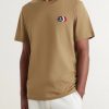 Logo-Appliquéd Cotton-Jersey T-Shirt - FR