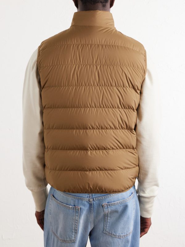 Logo-Appliquéd Quilted Shell Down Gilet - BK Logo-Appliquéd Quilted Shell Down Gilet - BK