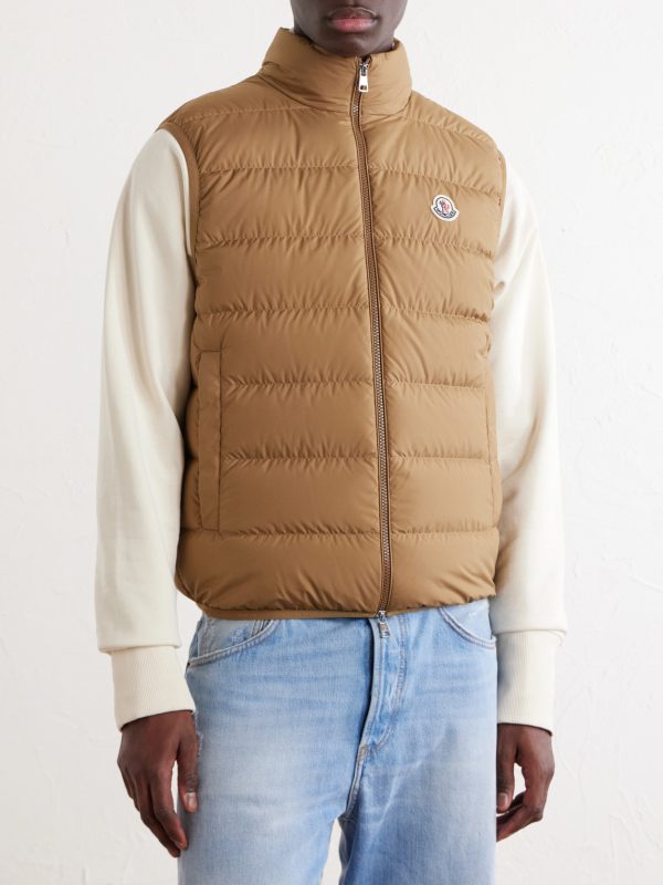 Logo-Appliquéd Quilted Shell Down Gilet - FR Logo-Appliquéd Quilted Shell Down Gilet - FR