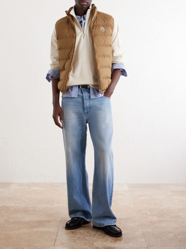 Logo-Appliquéd Quilted Shell Down Gilet - OU Logo-Appliquéd Quilted Shell Down Gilet - OU
