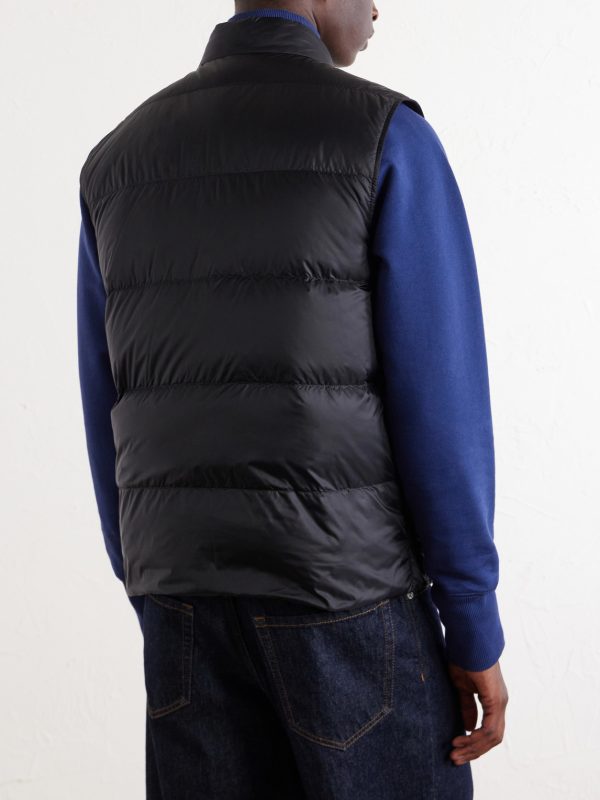 Logo-Appliquéd Quilted Shell Down Gilet - BK Logo-Appliquéd Quilted Shell Down Gilet - BK