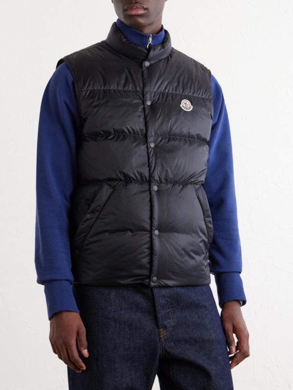 Logo-Appliquéd Quilted Shell Down Gilet - FR Logo-Appliquéd Quilted Shell Down Gilet - FR