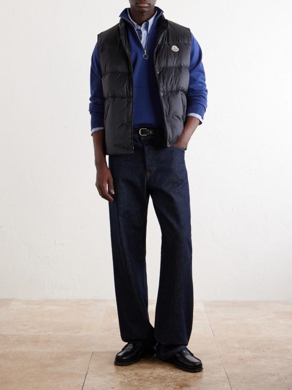Logo-Appliquéd Quilted Shell Down Gilet - OU Logo-Appliquéd Quilted Shell Down Gilet - OU