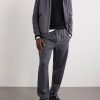Straight-Leg Striped Cotton Sweatpants - OU