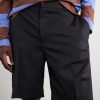 Straight-Leg Gabardine Shorts - CU