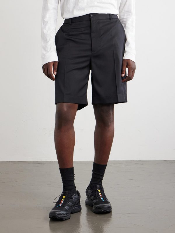 Straight-Leg Gabardine Shorts - FR