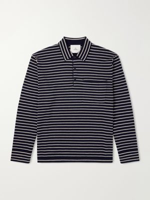 Striped Cashmere Polo Shirt Striped Cashmere Polo Shirt