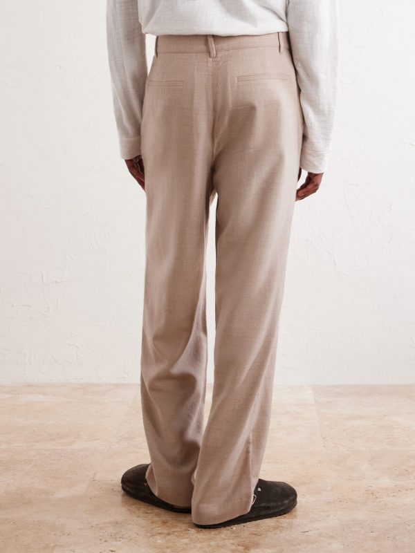 Cashmina Slacker Straight-Leg Wool and Cashmere-Blend Trousers - BK Cashmina Slacker Straight-Leg Wool and Cashmere-Blend Trousers - BK