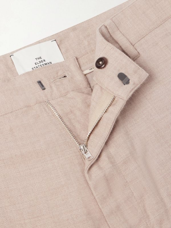 Cashmina Slacker Straight-Leg Wool and Cashmere-Blend Trousers - E1 Cashmina Slacker Straight-Leg Wool and Cashmere-Blend Trousers - E1