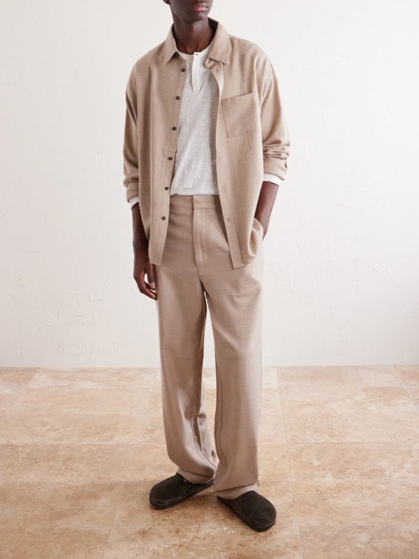 Cashmina Slacker Straight-Leg Wool and Cashmere-Blend Trousers - OU Cashmina Slacker Straight-Leg Wool and Cashmere-Blend Trousers - OU