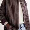 Striped Wool and Cashmere-Blend Shirt - CU Striped Wool and Cashmere-Blend Shirt - CU