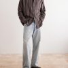 Striped Wool and Cashmere-Blend Shirt - OU Striped Wool and Cashmere-Blend Shirt - OU