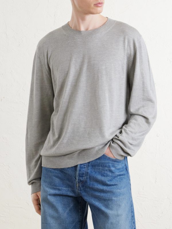 Libeccio Wool, Silk and Linen-Blend Sweater - FR Libeccio Wool, Silk and Linen-Blend Sweater - FR
