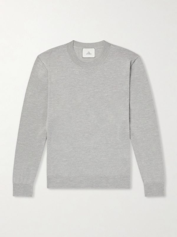 Libeccio Wool, Silk and Linen-Blend Sweater Libeccio Wool, Silk and Linen-Blend Sweater