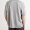 Lenny Ribbed Wool, Silk and Linen-Blend T-Shirt - BK