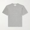 Lenny Ribbed Wool, Silk and Linen-Blend T-Shirt