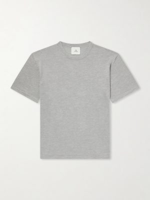 Lenny Ribbed Wool, Silk and Linen-Blend T-Shirt Lenny Ribbed Wool, Silk and Linen-Blend T-Shirt