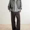Lenny Ribbed Wool, Silk and Linen-Blend T-Shirt - OU