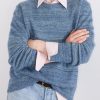 Nimbus Striped Cashmere and Silk-Blend Sweater - CU Nimbus Striped Cashmere and Silk-Blend Sweater - CU