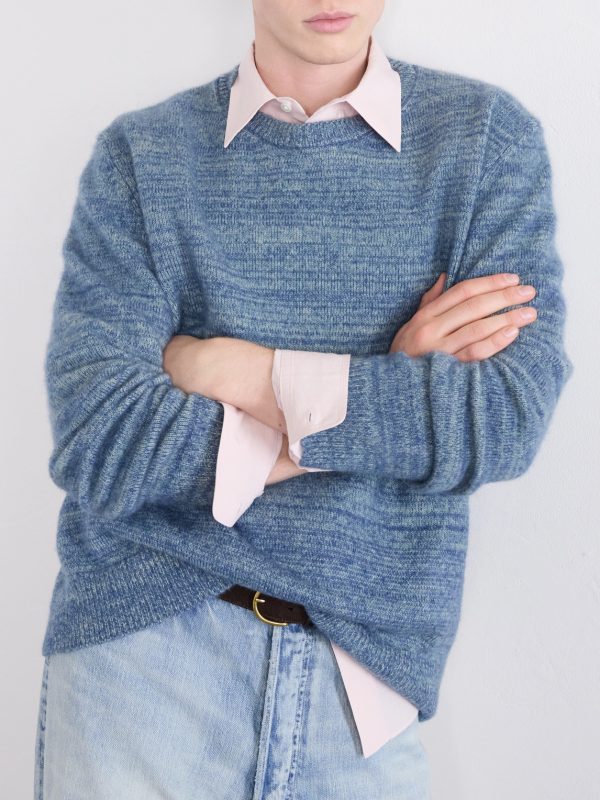 Nimbus Striped Cashmere and Silk-Blend Sweater - CU Nimbus Striped Cashmere and Silk-Blend Sweater - CU