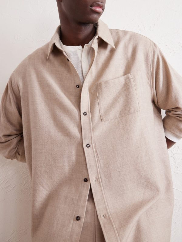 Wool and Cashmere-Blend Shirt - CU Wool and Cashmere-Blend Shirt - CU