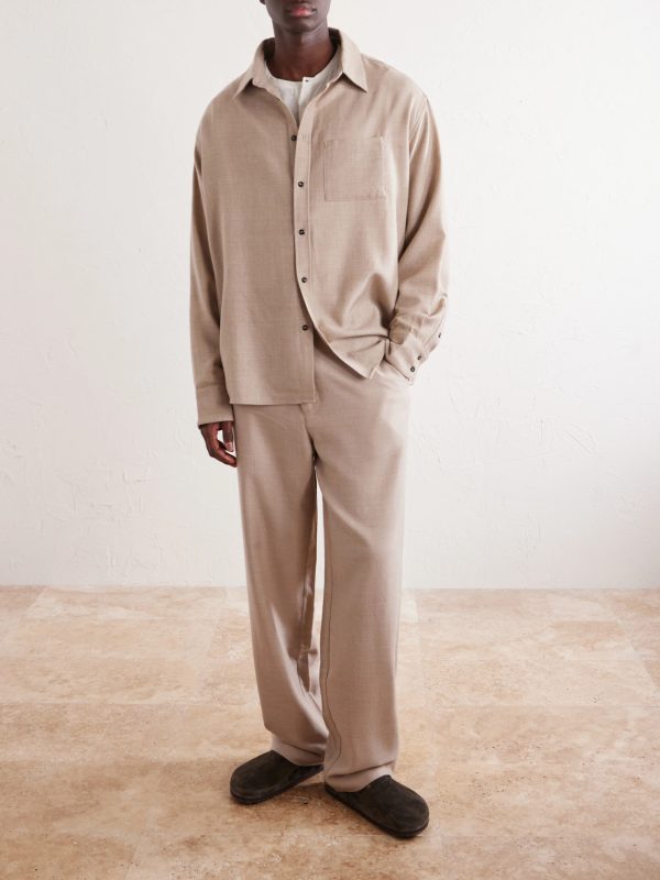Wool and Cashmere-Blend Shirt - OU Wool and Cashmere-Blend Shirt - OU