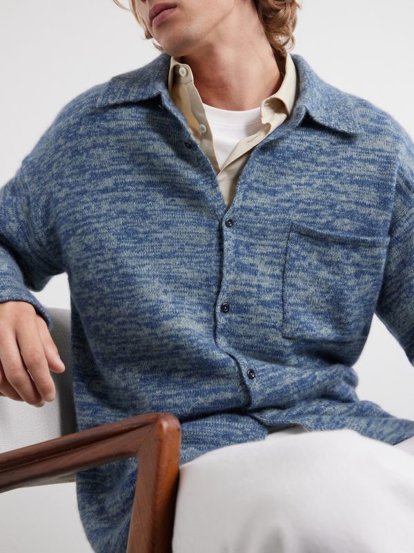 Knitted-Cashmere and Silk-Bend Cardigan - CU