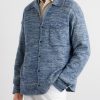 Knitted-Cashmere and Silk-Bend Cardigan - FR