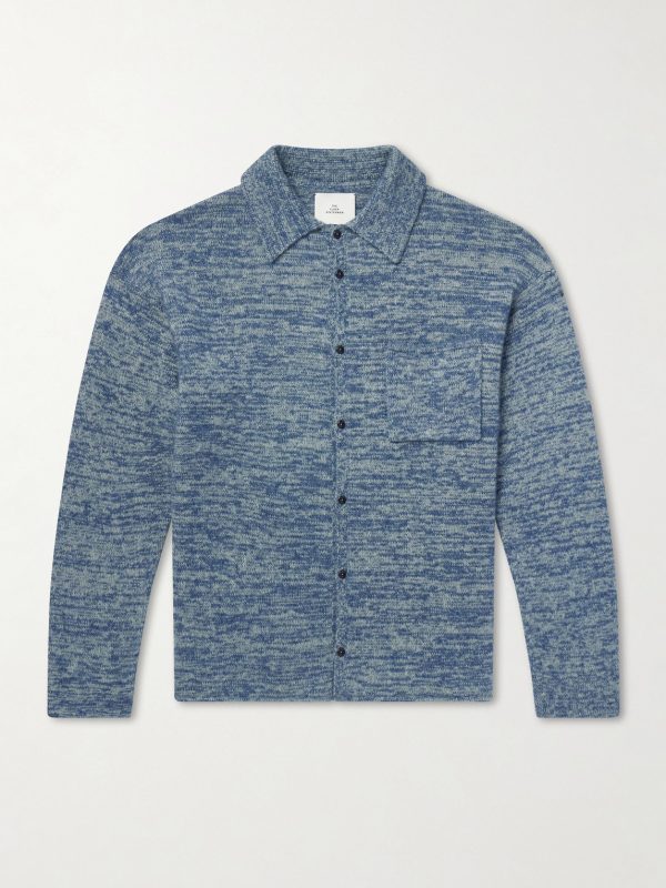 Knitted-Cashmere and Silk-Bend Cardigan