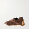 Orbit Flash Leather-Trimmed Suede Sneakers - BK Orbit Flash Leather-Trimmed Suede Sneakers - BK