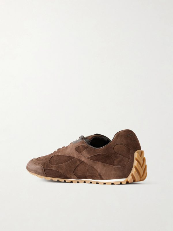 Orbit Flash Leather-Trimmed Suede Sneakers - BK Orbit Flash Leather-Trimmed Suede Sneakers - BK