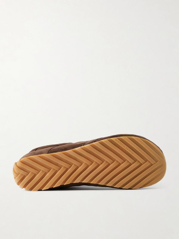 Orbit Flash Leather-Trimmed Suede Sneakers - E1 Orbit Flash Leather-Trimmed Suede Sneakers - E1