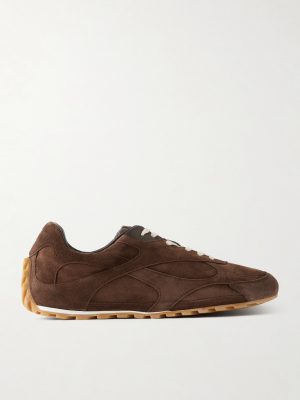 Orbit Flash Leather-Trimmed Suede Sneakers Orbit Flash Leather-Trimmed Suede Sneakers