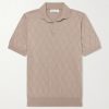 Open-Collar Knitted Cotton Polo Shirt Open-Collar Knitted Cotton Polo Shirt