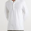 Linen and Cotton-Blend Henley T-Shirt - FR Linen and Cotton-Blend Henley T-Shirt - FR
