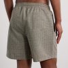 Straight-Leg Mid-Length Printed Swim Shorts - BK Straight-Leg Mid-Length Printed Swim Shorts - BK