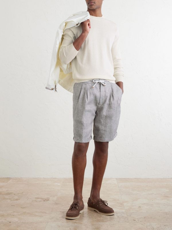Knitted Cotton Sweater - OU Knitted Cotton Sweater - OU