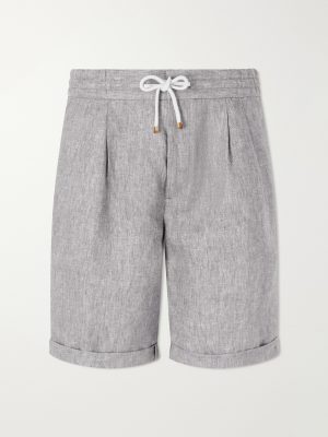 Hemp and Linen-Blend Drawstring Bermuda Shorts Hemp and Linen-Blend Drawstring Bermuda Shorts