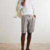 Hemp and Linen-Blend Drawstring Bermuda Shorts - OU Hemp and Linen-Blend Drawstring Bermuda Shorts - OU