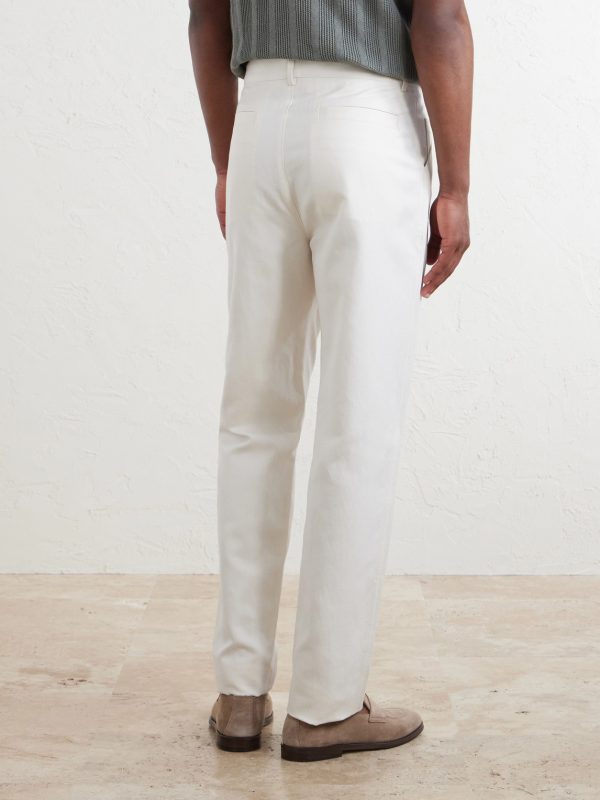 Slim-Fit Cotton and Linen-Blend Trousers - BK Slim-Fit Cotton and Linen-Blend Trousers - BK