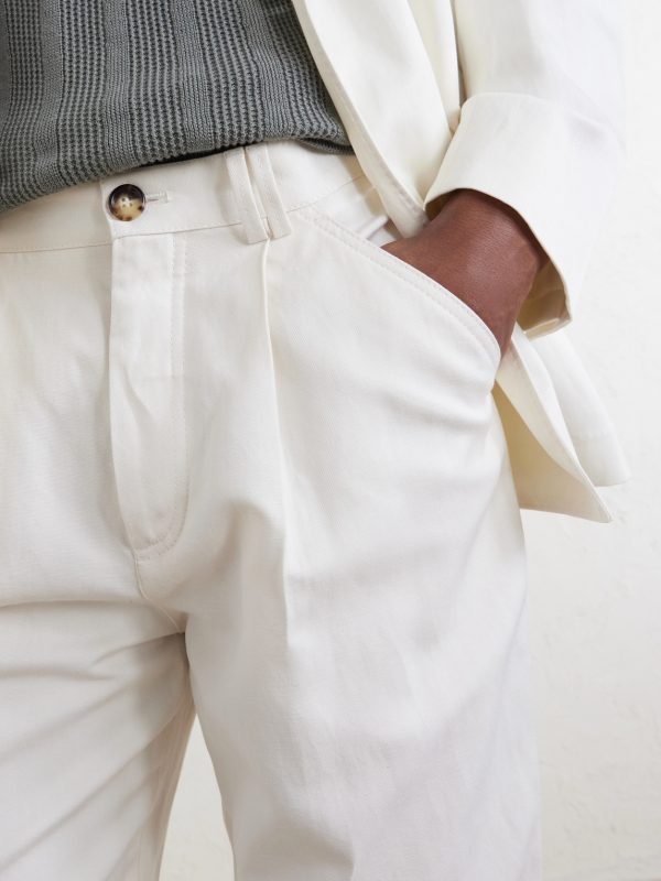 Slim-Fit Cotton and Linen-Blend Trousers - CU Slim-Fit Cotton and Linen-Blend Trousers - CU