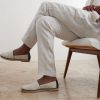 Straight-Leg Pinstriped Pleated Linen Trousers - CU Straight-Leg Pinstriped Pleated Linen Trousers - CU