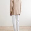Double-Breasted Silk and Linen-Blend Twill Blazer - BK Double-Breasted Silk and Linen-Blend Twill Blazer - BK