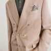 Double-Breasted Silk and Linen-Blend Twill Blazer - CU Double-Breasted Silk and Linen-Blend Twill Blazer - CU