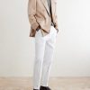Double-Breasted Silk and Linen-Blend Twill Blazer - OU Double-Breasted Silk and Linen-Blend Twill Blazer - OU