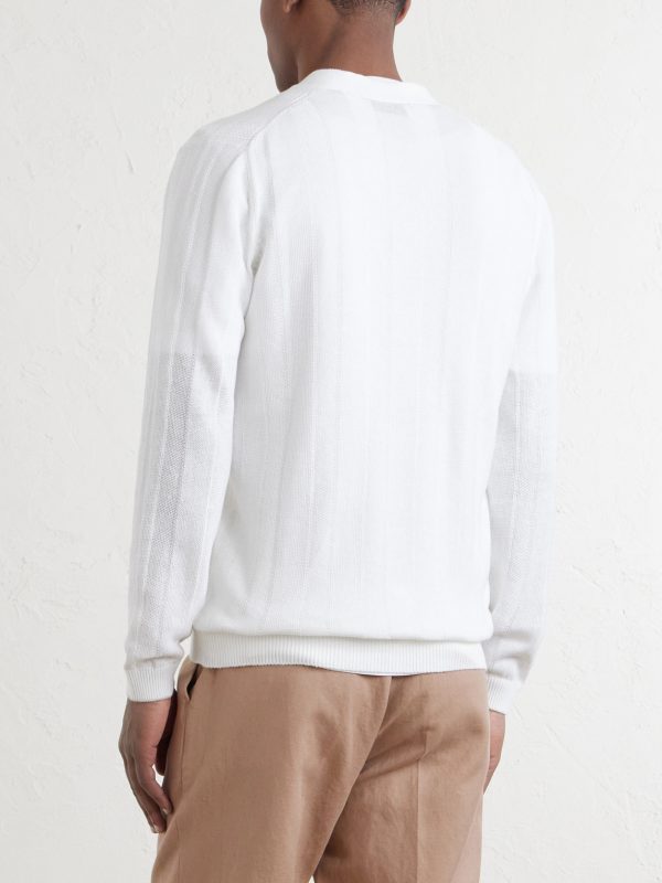 Knitted Linen and Cotton-Blend Cardigan - BK