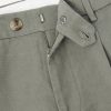 Straight-Leg Pleated Cotton and Linen-Blend Trousers - E1 Straight-Leg Pleated Cotton and Linen-Blend Trousers - E1