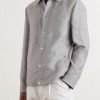 Hemp and Linen-Blend Twill Blouson Jacket - FR Hemp and Linen-Blend Twill Blouson Jacket - FR