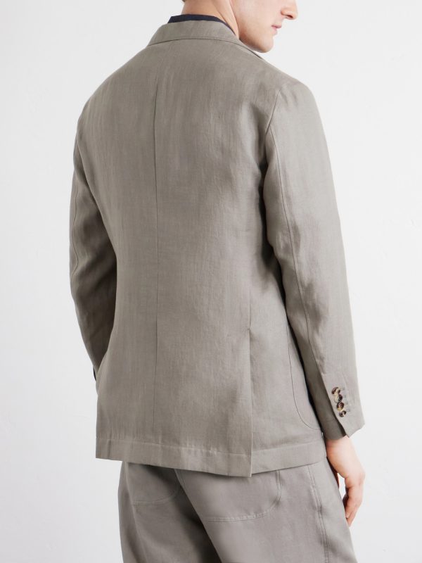 Linen-Twill Suit Jacket - BK